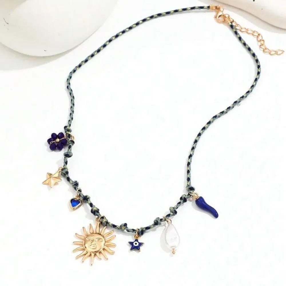 boho sun Necklace A1474